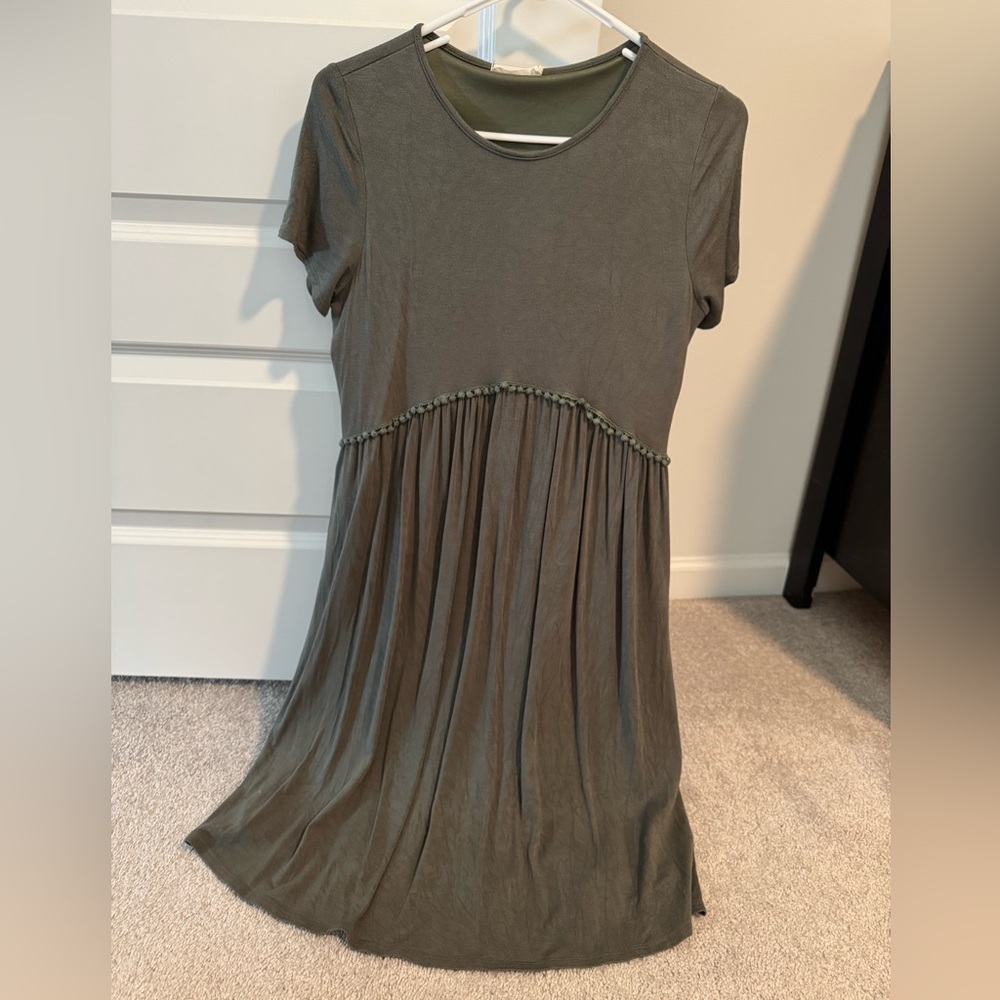 PinkBlush Olive Green Maternity dress